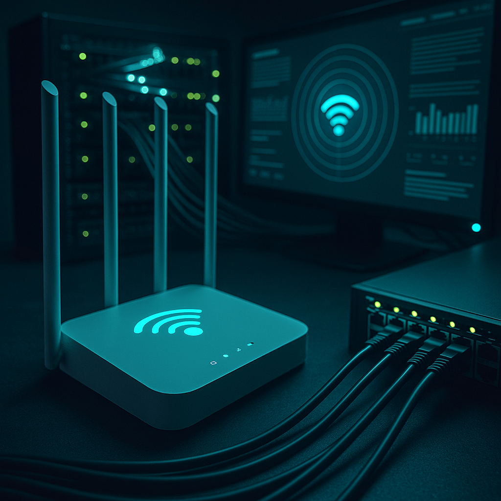 Rede wireless corporativa e infraestrutura de internet